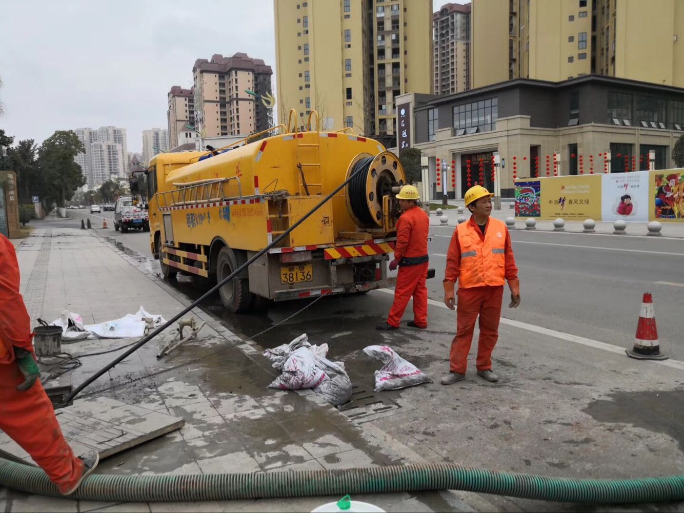 北辰排污管道清淤-管道清洗